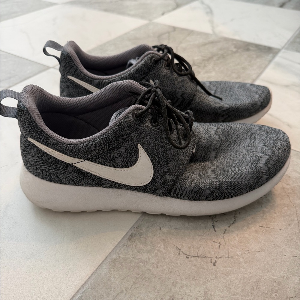 Nike Charcoal and White Athletic Shoes